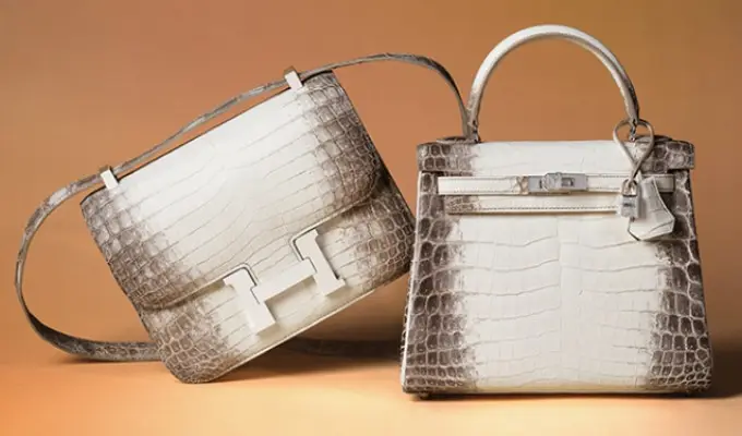 Hermès handbag in detail