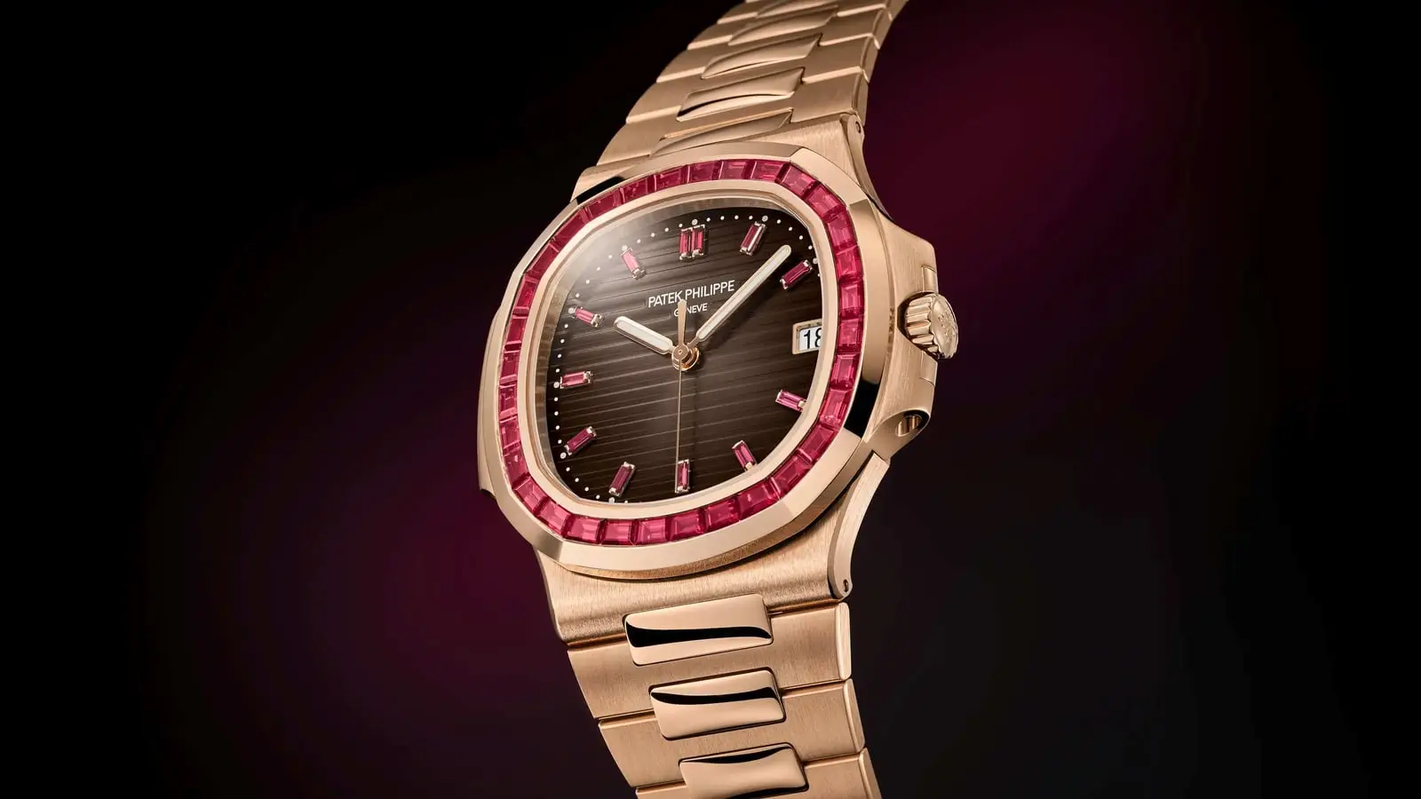 Close detail of a fine watch dial and bezel